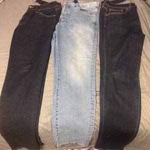 Lot of 3 Pair of H&M Denim Skinny Jeans Size 36